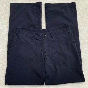 Patagonia Women's Outdoors Camping Hiking Black Flat Front Pants Size 4
